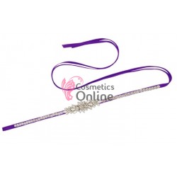 Brau din satin Hand Made Luxury BLT043FF cu Crystale aplicate pentru rochie de mireasa